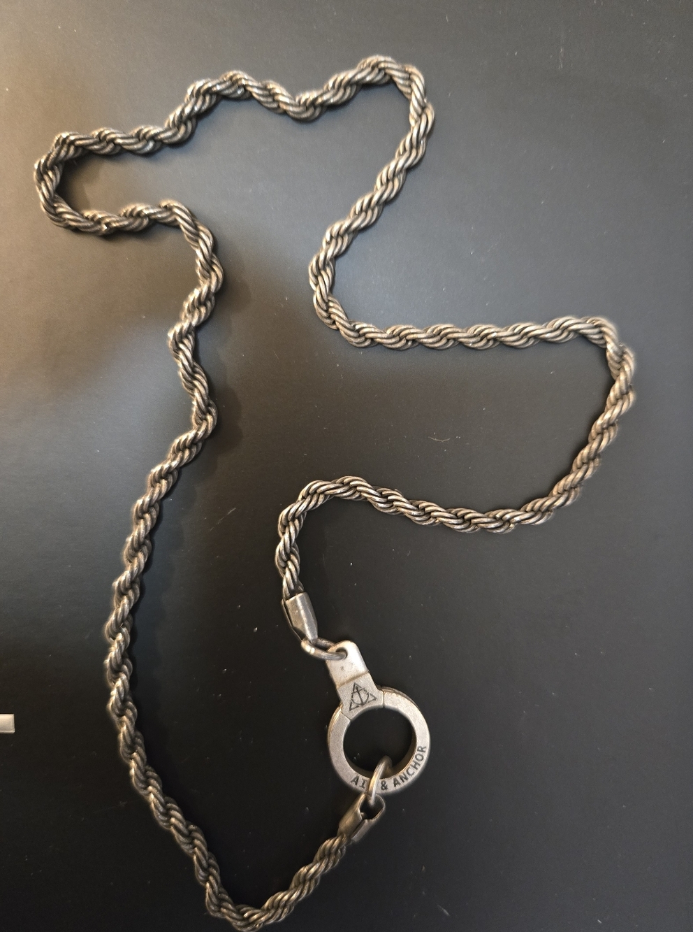 Air & Anchor Cuff Keeper Necklace